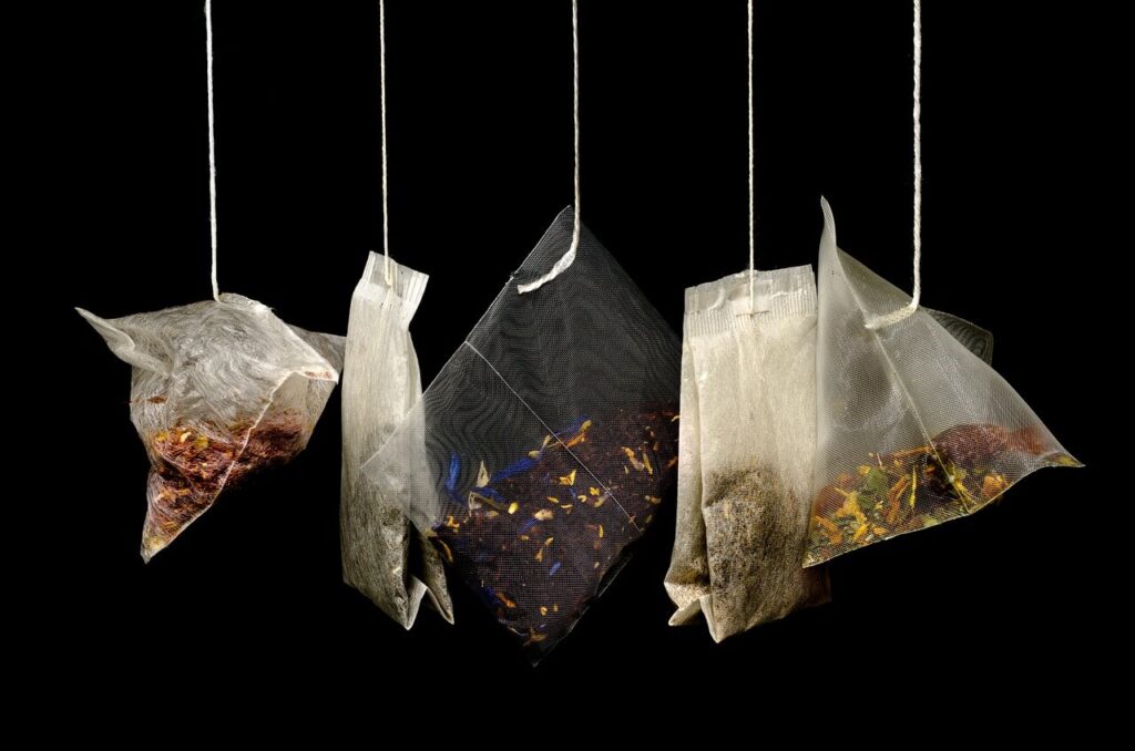 different types of tea bags